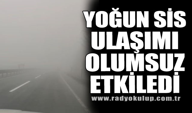 Yoğun Sis Ulaşımı Olumsuz Etkiledi