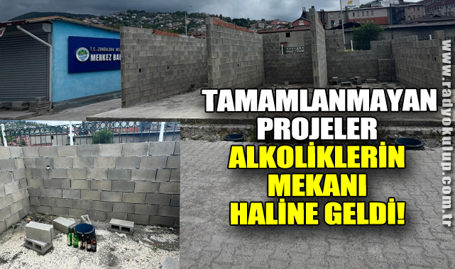  Tamamlanmayan projeler alkoliklerin mekanı haline geldi!