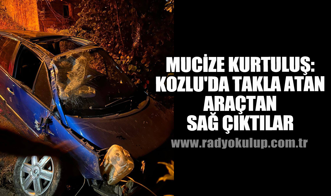 Mucize Kurtuluş: Kozlu'da Takla Atan Araçtan Sağ Çıktılar