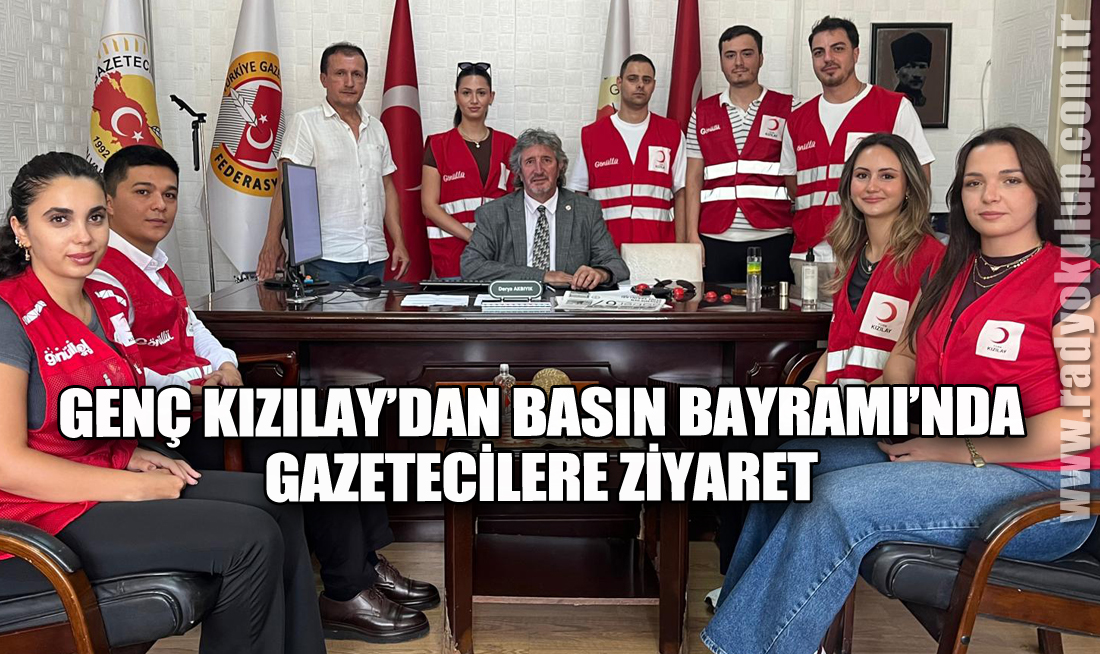 Genç Kızılay’dan Basın Bayramı’nda Gazetecilere Ziyaret