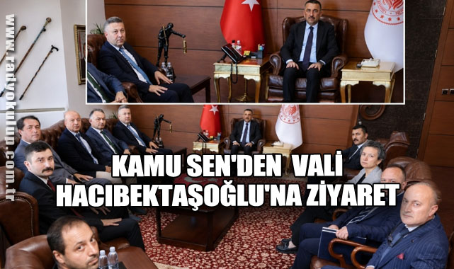 Kamu Sen'den  Vali Hacıbektaşoğlu'na ziyaret 