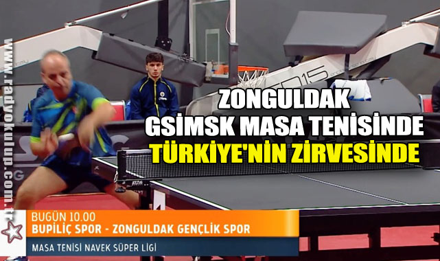 Zonguldak GSİMSK Masa Tenisinde Zirve Yarışı Sürüyor