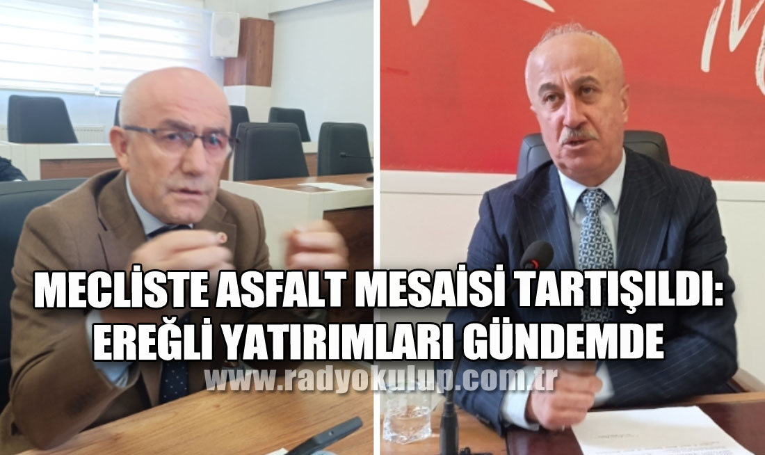 Mecliste Asfalt Mesaisi Tartışıldı: Ereğli Yatırımları Gündemde​