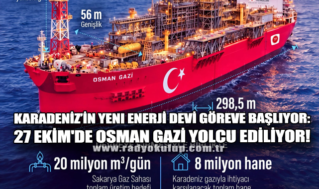 ​Karadeniz’in Yeni Enerji Devı Göreve Başlıyor: 27 Ekim'de Osman Gazi Yolcu Ediliyor!​