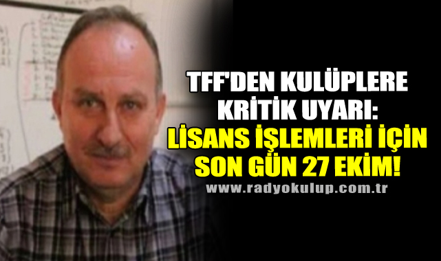 TFF'den Kulüplere Kritik Uyarı: 